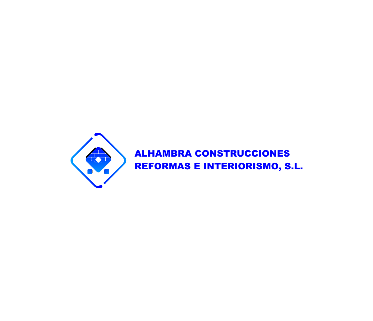 Logo Design by basain 2 for ALHAMBRA CONSTRUCCIONES REFORMAS E INTERIORISMO, S.L. | Design #20337965