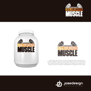 All or None Muscle | Logo Design by JoseDesign