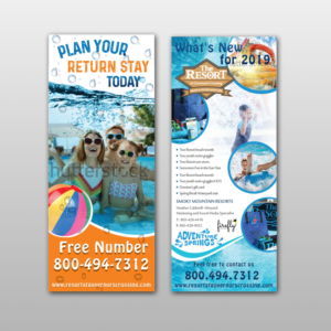 2 sided Rack Card for Hotel Packages | Diseño de Flyer por Creative Jiniya