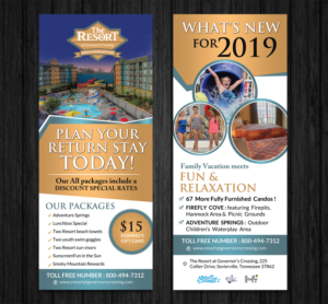 2 sided Rack Card for Hotel Packages | Diseño de Flyer por Schöpfer