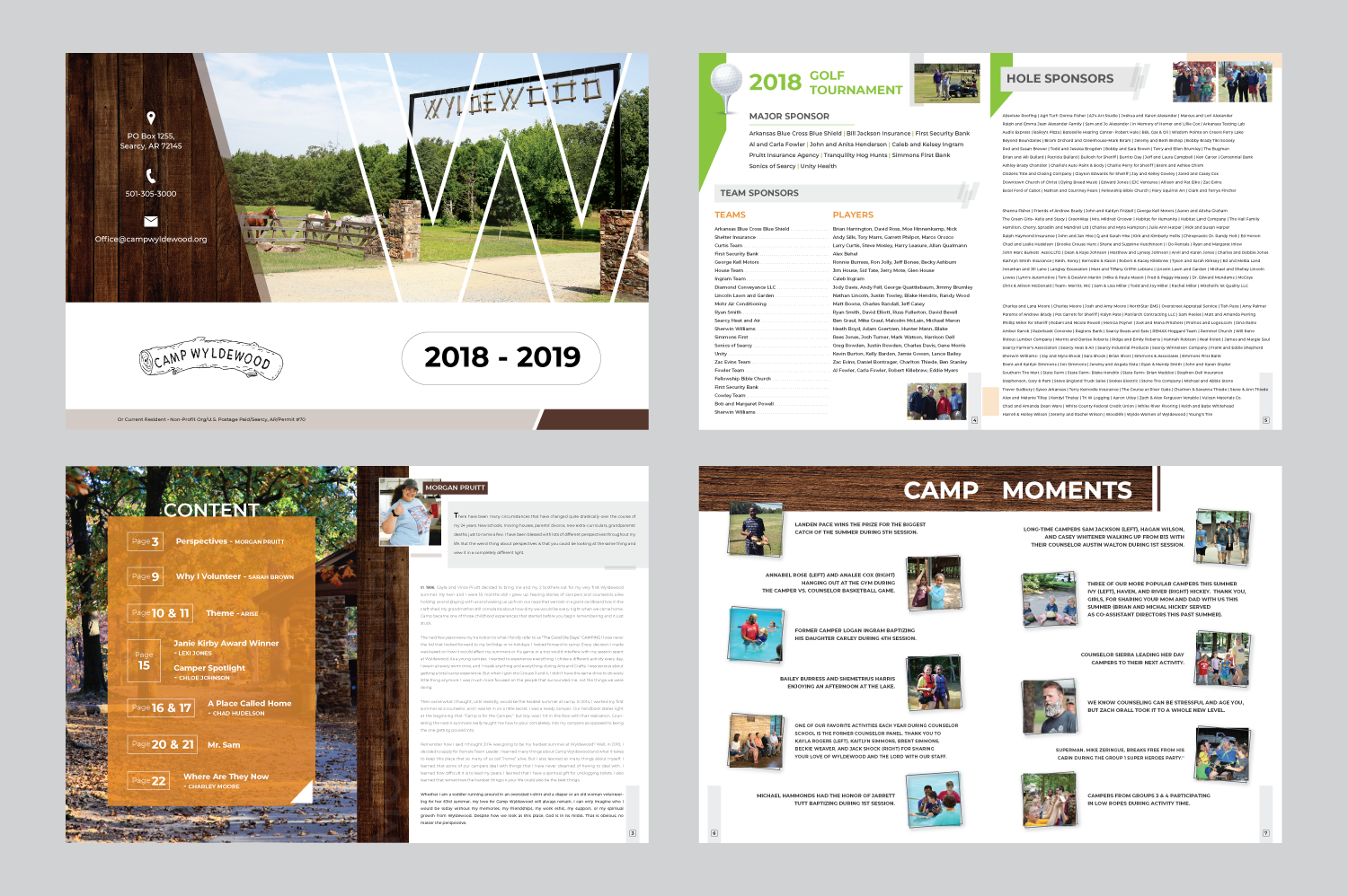 Magazine Design by vcreatived for Camp Wyldewood | Design #20290306
