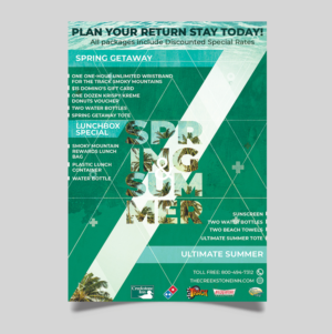 Flyer-Design von Vishwa Basnayake für Smoky Mountain Resorts | Design: #20280449