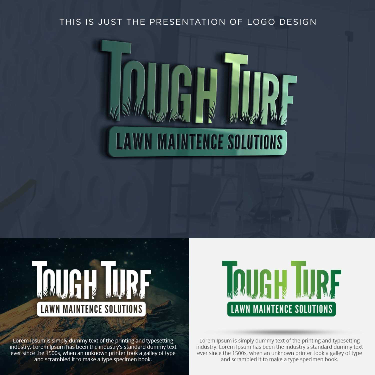 Design de Logo par Umairnaseer 2 pour Tough Turf Lawn Maintenance Solutions  | Design : #20257800
