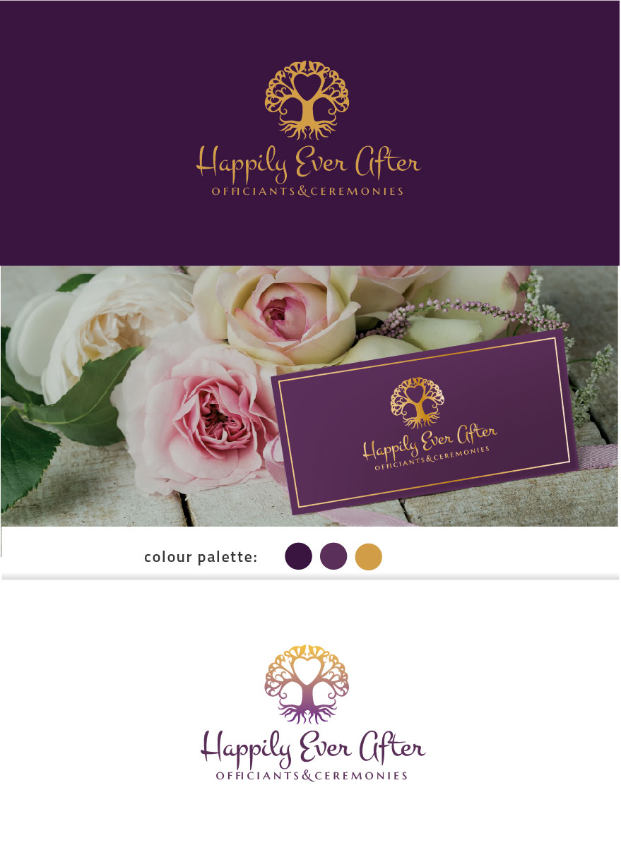 Logo Design by Birdcage for Happily Ever After Officiants and Ceremonies | Design #20254202