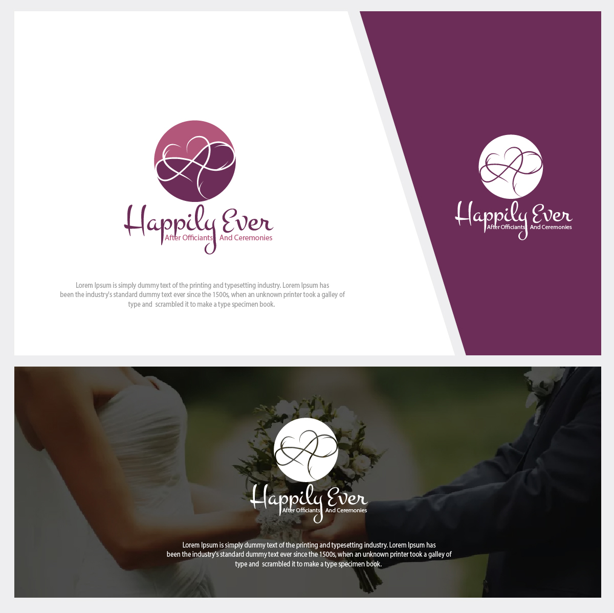 Logo Design by Log-X for Happily Ever After Officiants and Ceremonies | Design #20254987
