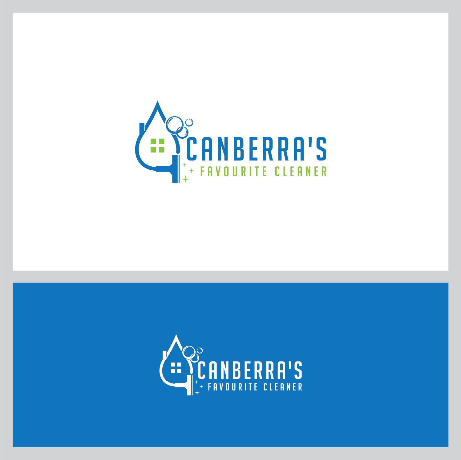 Logo Design by Deziners Zone for Canberra's Favourite Cleaner | Design #20258920