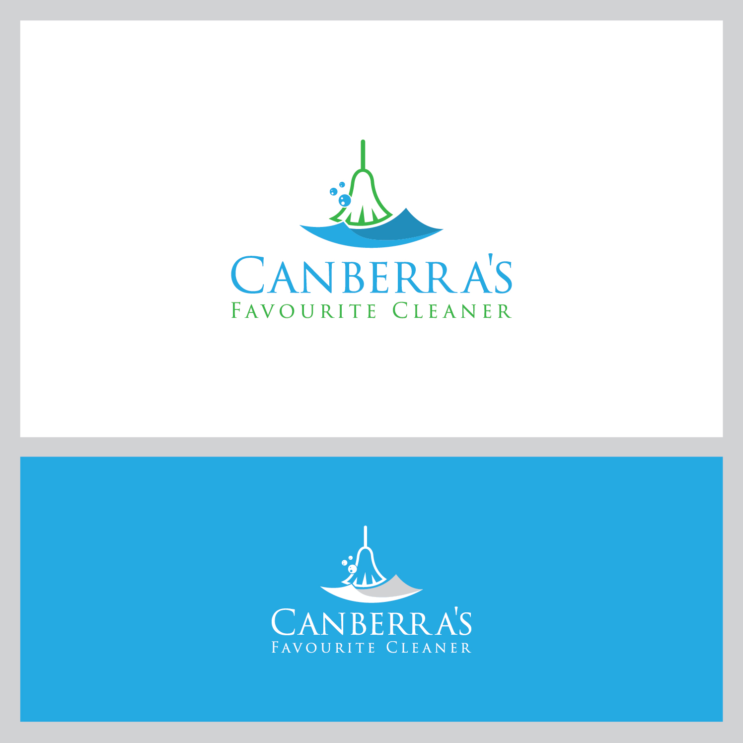 Logo Design by Deziners Zone for Canberra's Favourite Cleaner | Design #20258921
