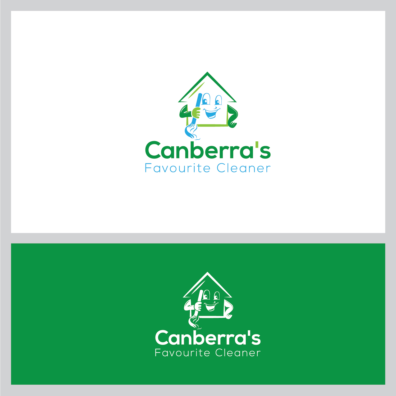 Logo Design by Deziners Zone for Canberra's Favourite Cleaner | Design #20258922