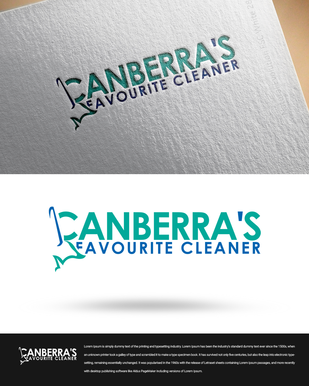 Logo Design by zingodesigns258 for Canberra's Favourite Cleaner | Design #20263683