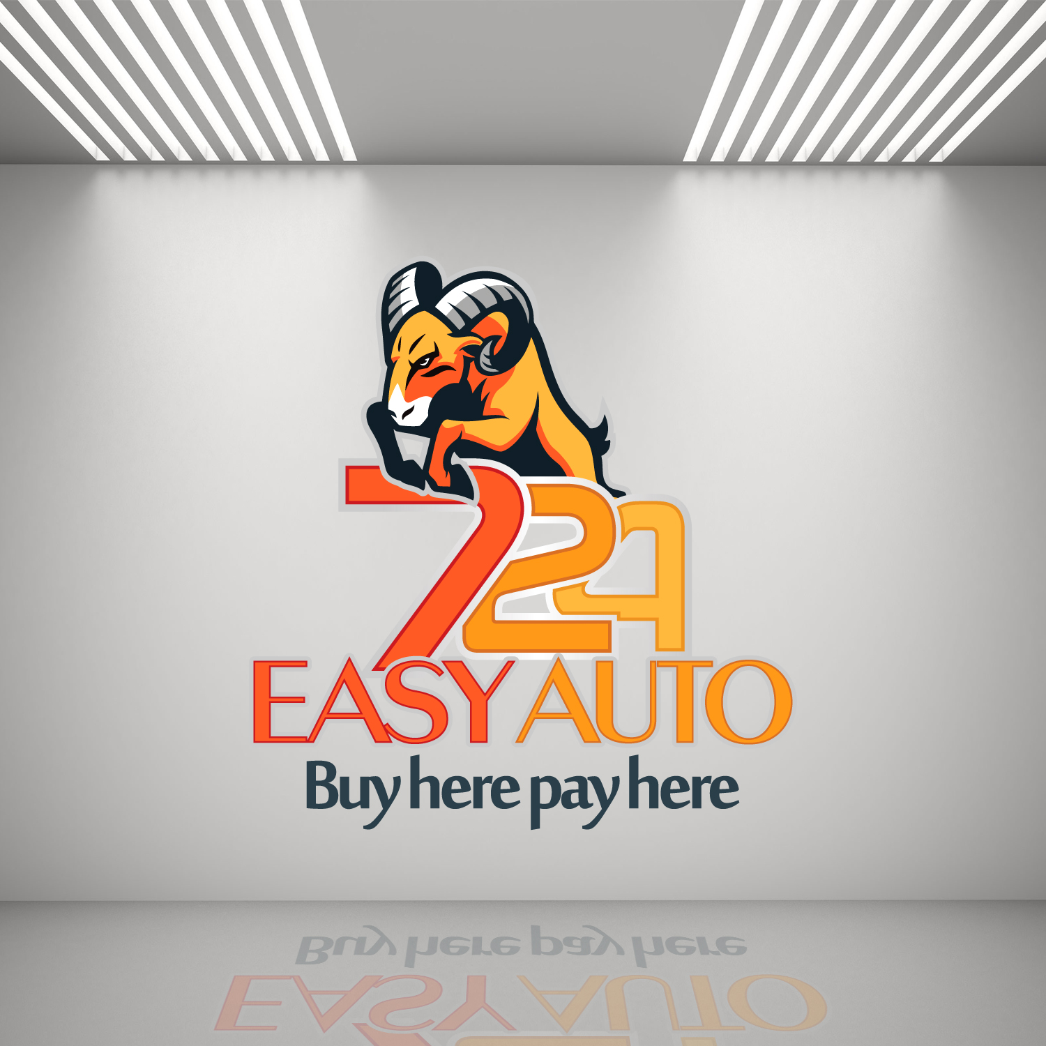 Logo Design by Motionblur Grafix for 724 Easy Auto | Design #20322207