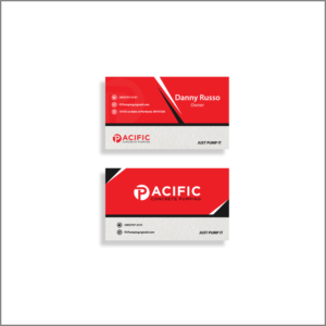 Visitenkarten-Design von zatsukiki für Pacific concrete pumping | Design #20407615