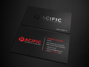 Diseño de Tarjeta de Presentación por Tripti Ranjan Gain para Pacific concrete pumping | Diseño: #20387453