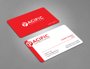 Diseño de Tarjeta de Presentación por Tripti Ranjan Gain para Pacific concrete pumping | Diseño: #20387467