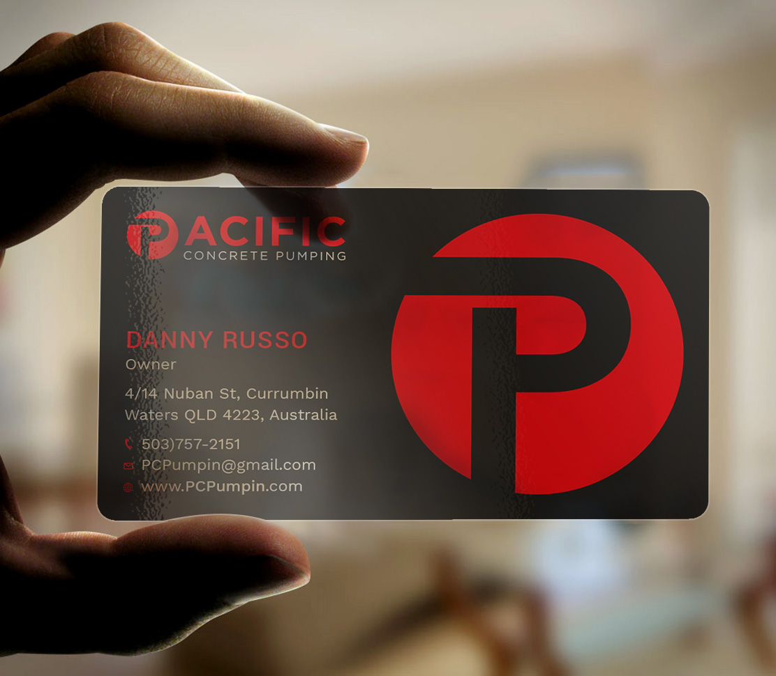 Business Card Design by Tripti Ranjan Gain for Pacific concrete pumping | Design #20387479