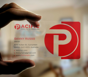 Diseño de Tarjeta de Presentación por Tripti Ranjan Gain para Pacific concrete pumping | Diseño: #20387480