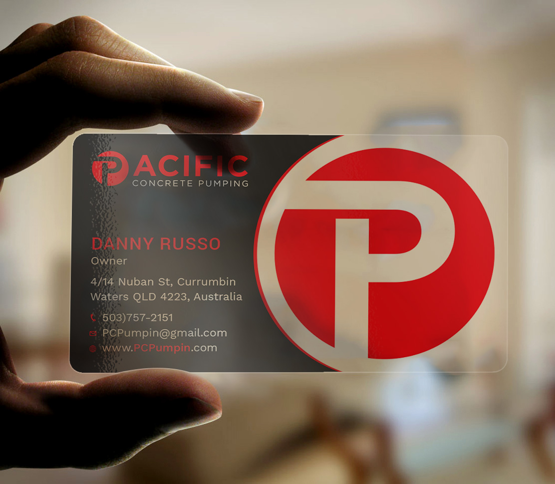 Business Card Design by Tripti Ranjan Gain for Pacific concrete pumping | Design #20387481