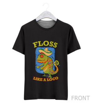 Tee Shirt Design - Floss like a Loco | Design de T-shirt par typeo1978