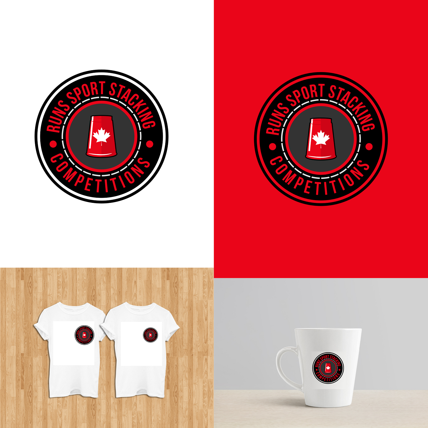 T-shirt Design by zatsukiki for Sport Stacking Canada | Design #20268367