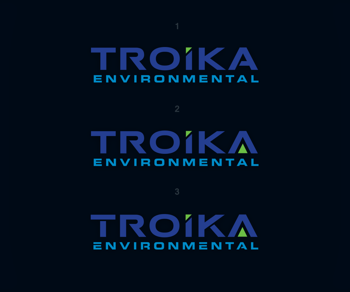 Logo-Design von Ethien für Troika Environmental Pty Ltd | Design #20318272
