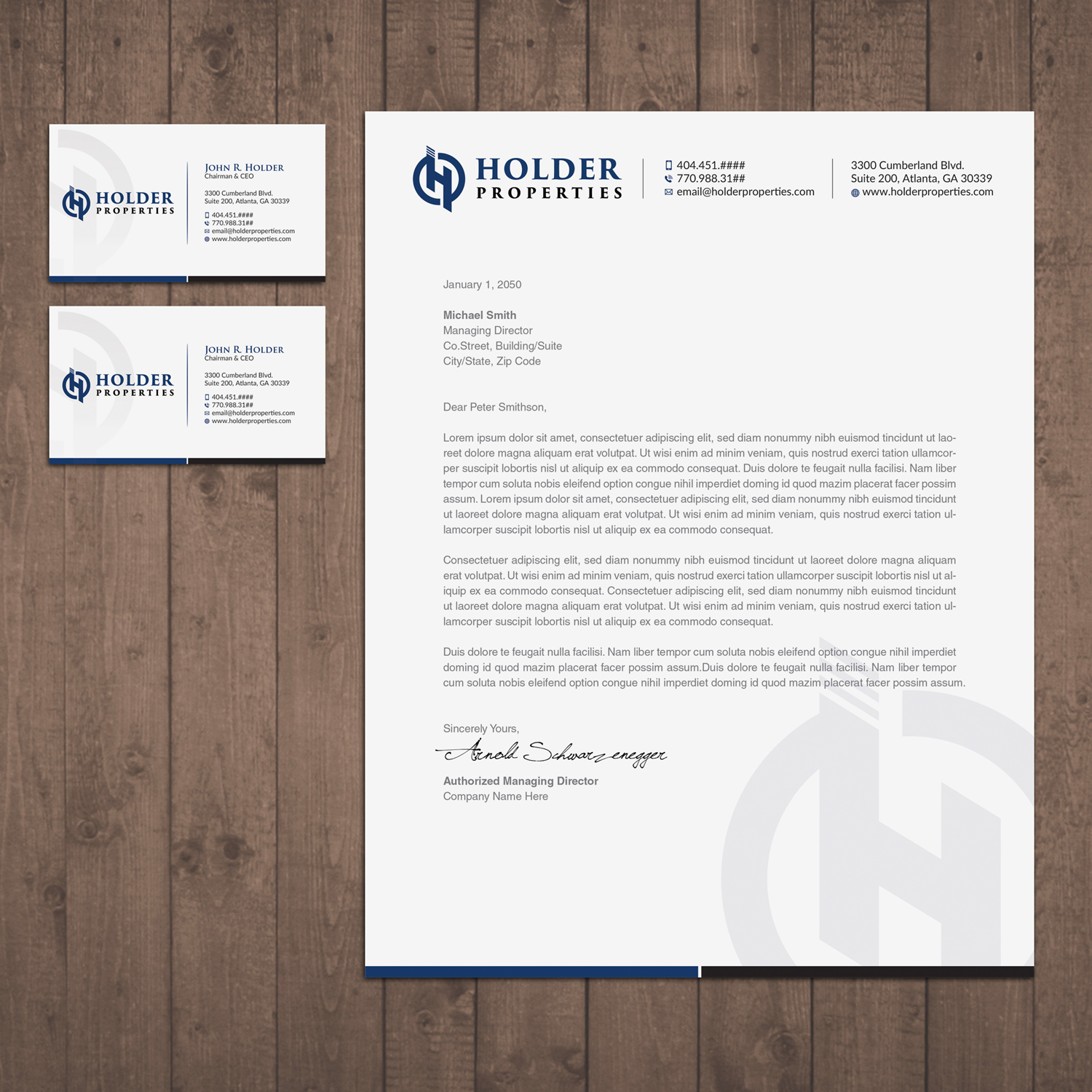 Schreibwaren-Design von OxonoArt für Holder Properties | Design #20294157