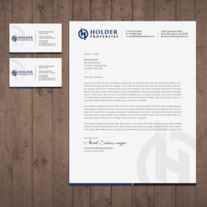 Schreibwaren-Design von OxonoArt für Holder Properties | Design: #20294157