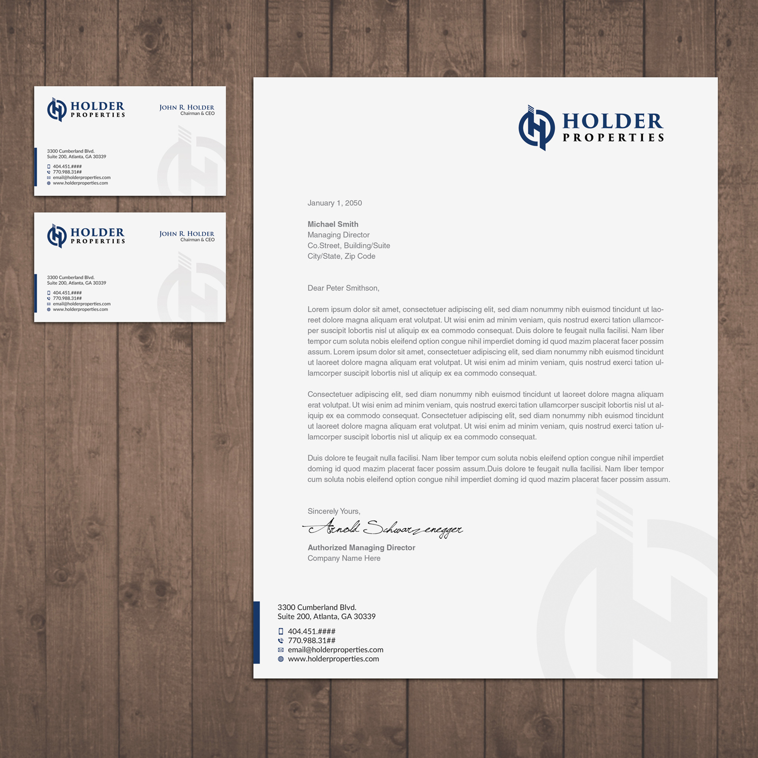 Stationery Design by OxonoArt for Holder Properties | Design #20294321