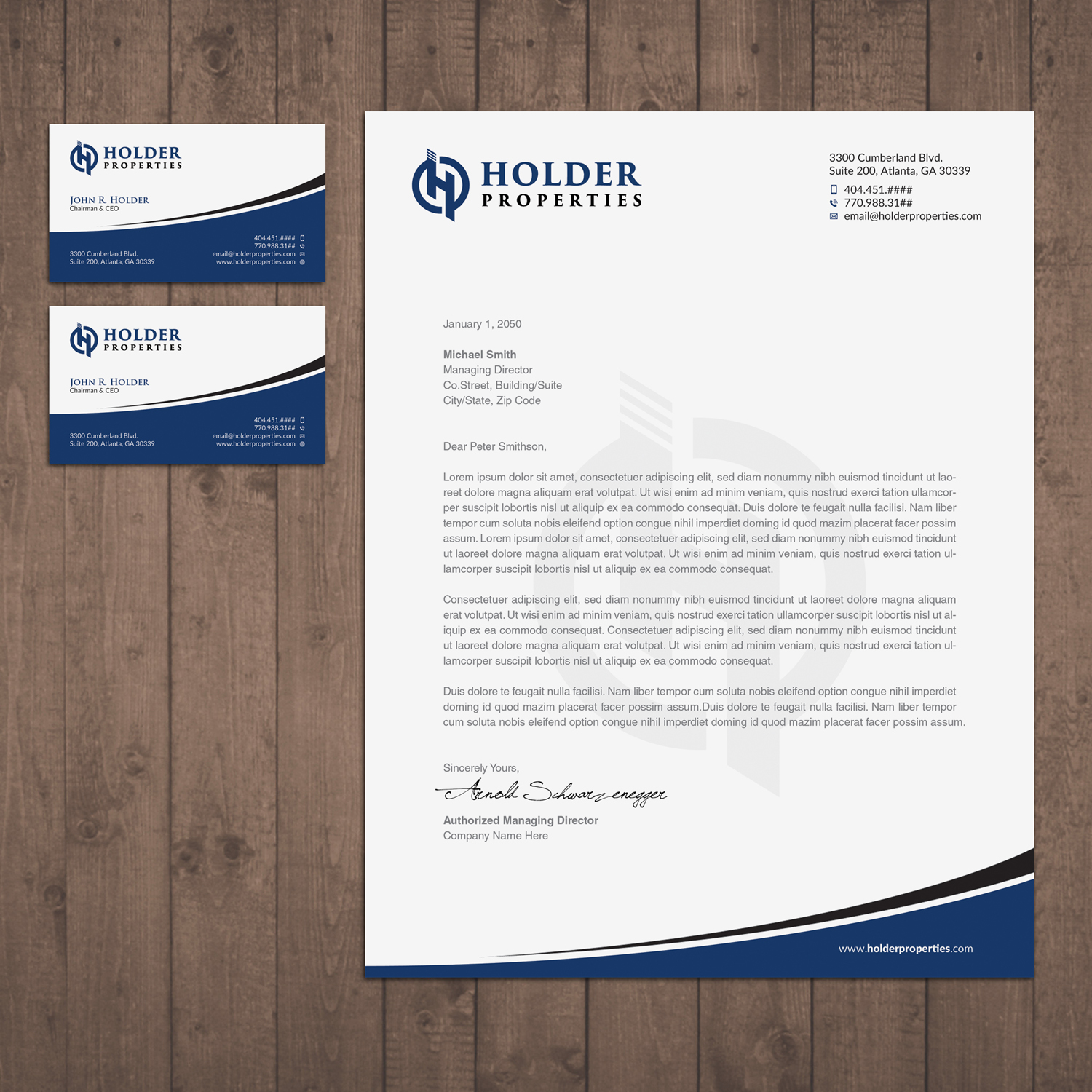 Schreibwaren-Design von OxonoArt für Holder Properties | Design #20294410