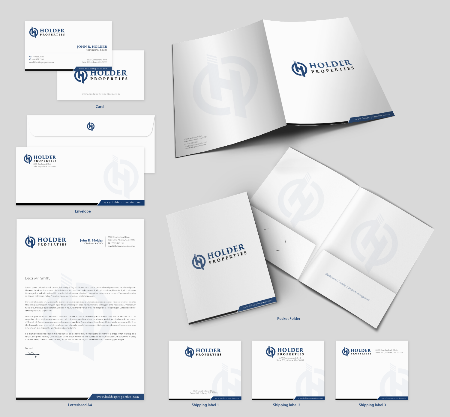 Stationery Design by chandrayaan.creative for Holder Properties | Design #20279650