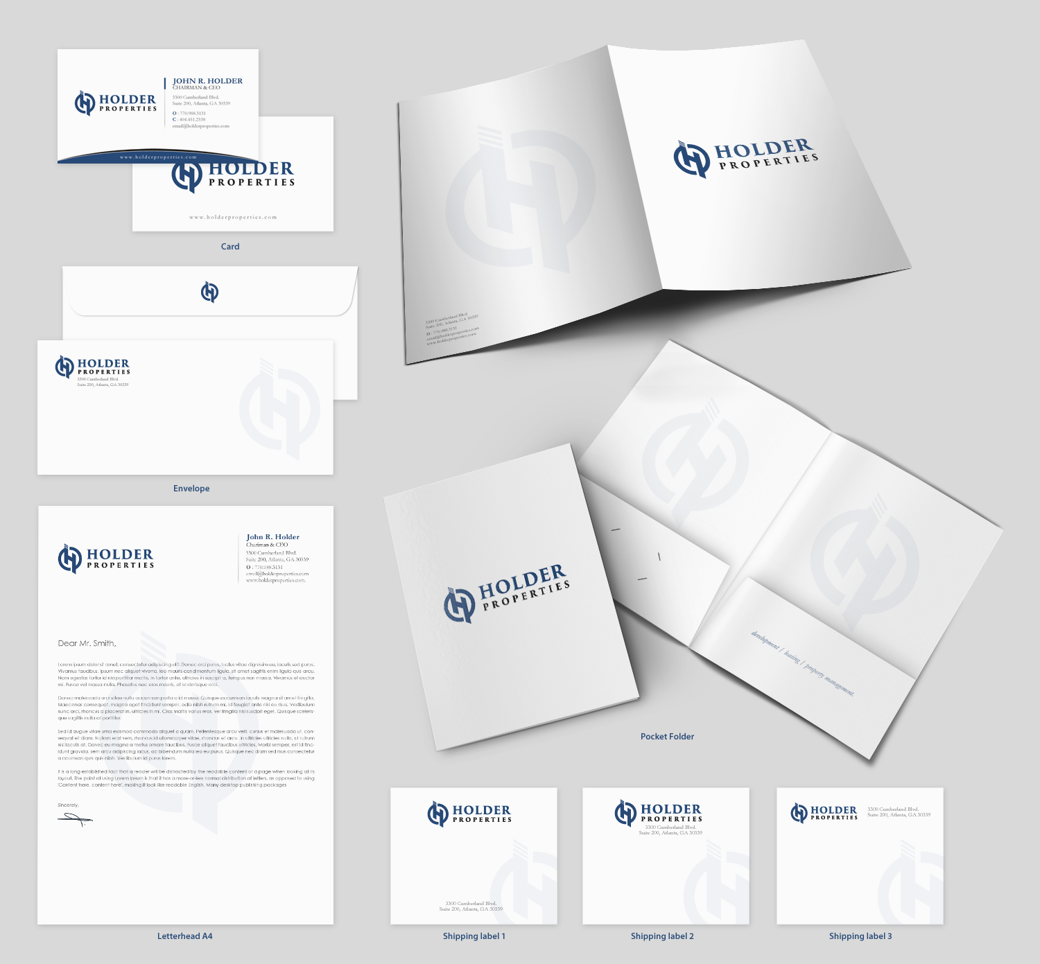 Schreibwaren-Design von chandrayaan.creative für Holder Properties | Design #20279651