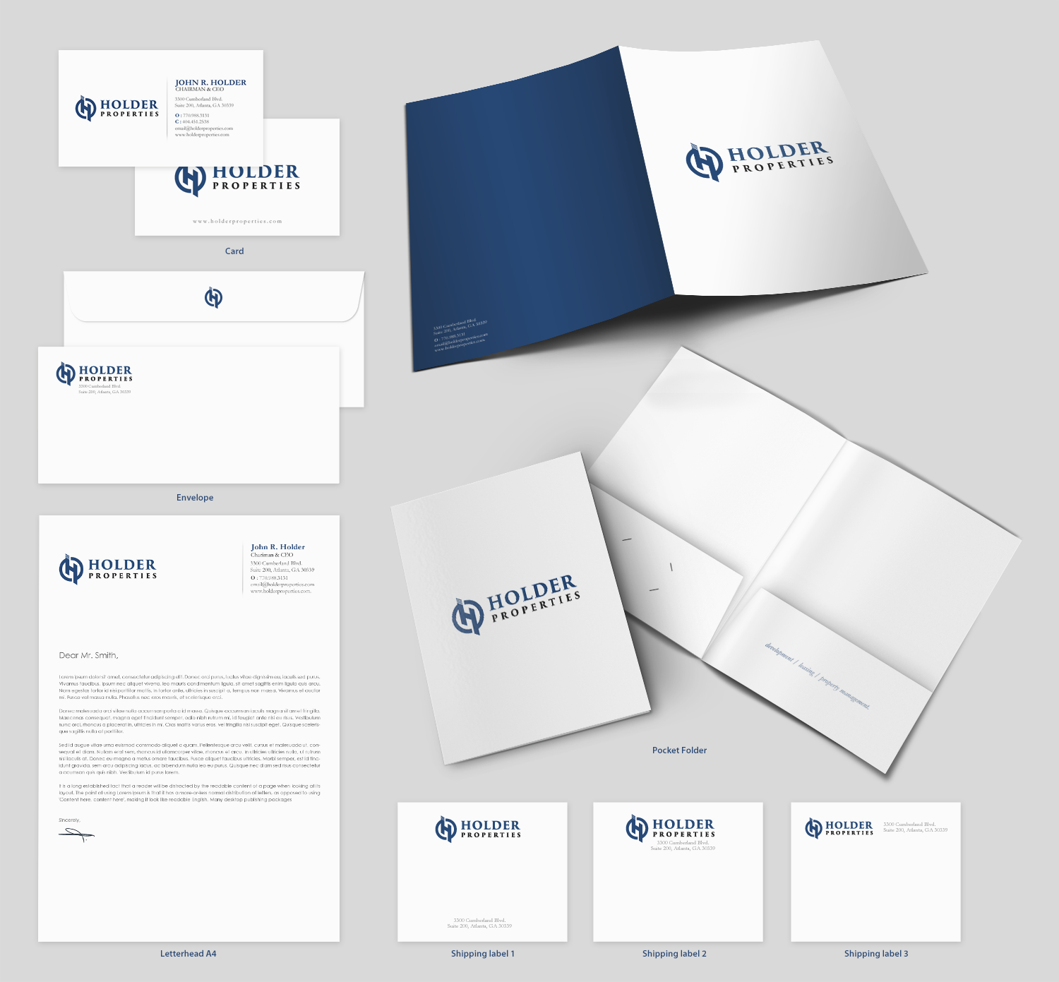 Schreibwaren-Design von chandrayaan.creative für Holder Properties | Design #20290627