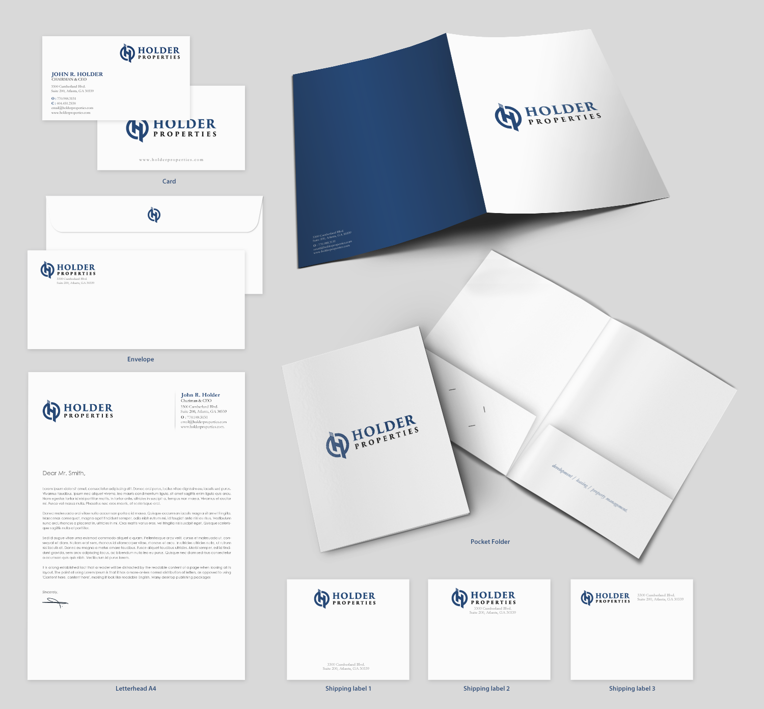 Schreibwaren-Design von chandrayaan.creative für Holder Properties | Design #20290628