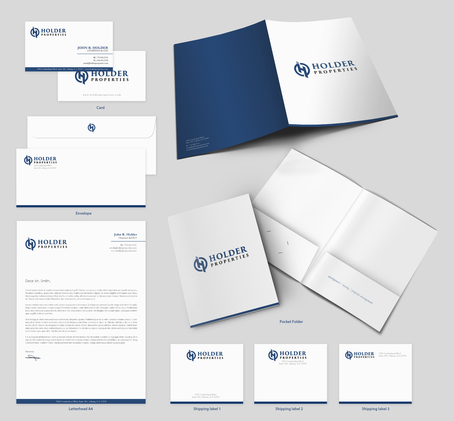 Schreibwaren-Design von chandrayaan.creative für Holder Properties | Design #20290632