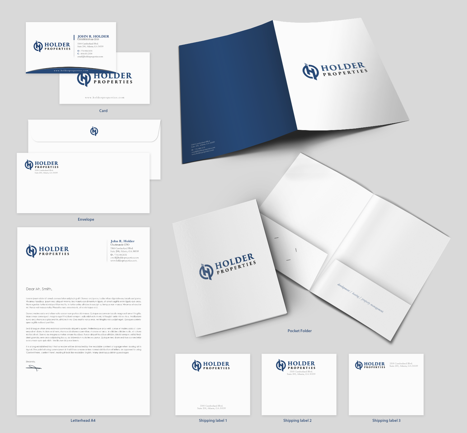 Schreibwaren-Design von chandrayaan.creative für Holder Properties | Design #20290649