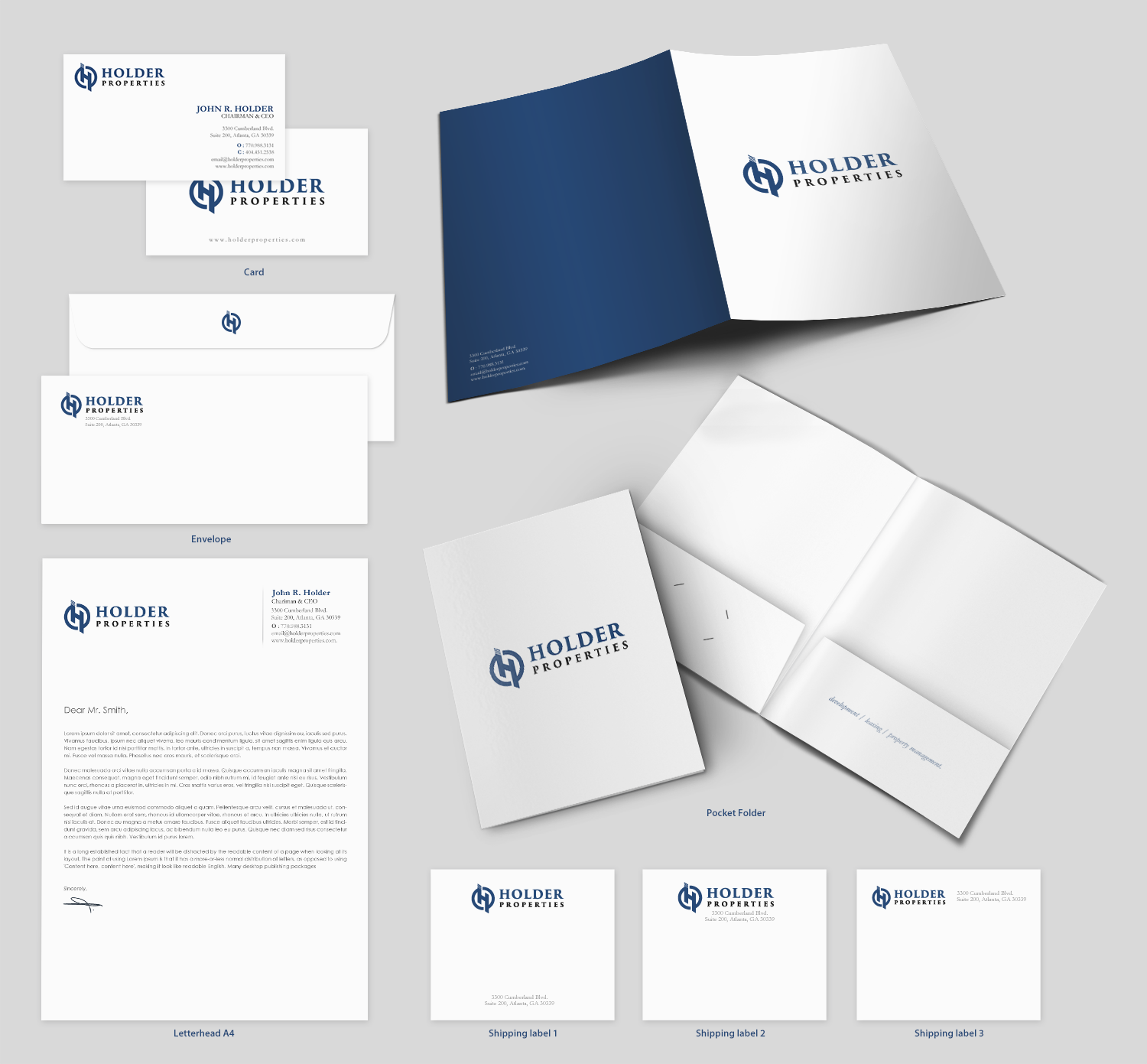 Schreibwaren-Design von chandrayaan.creative für Holder Properties | Design #20290651