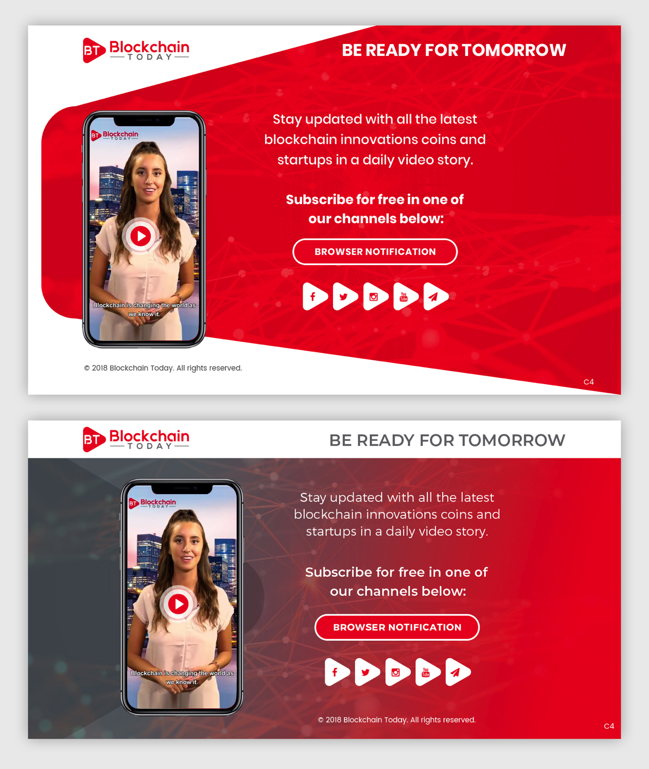 Web Design by pb for Blockchain Today Content services LTD | Design #20273132
