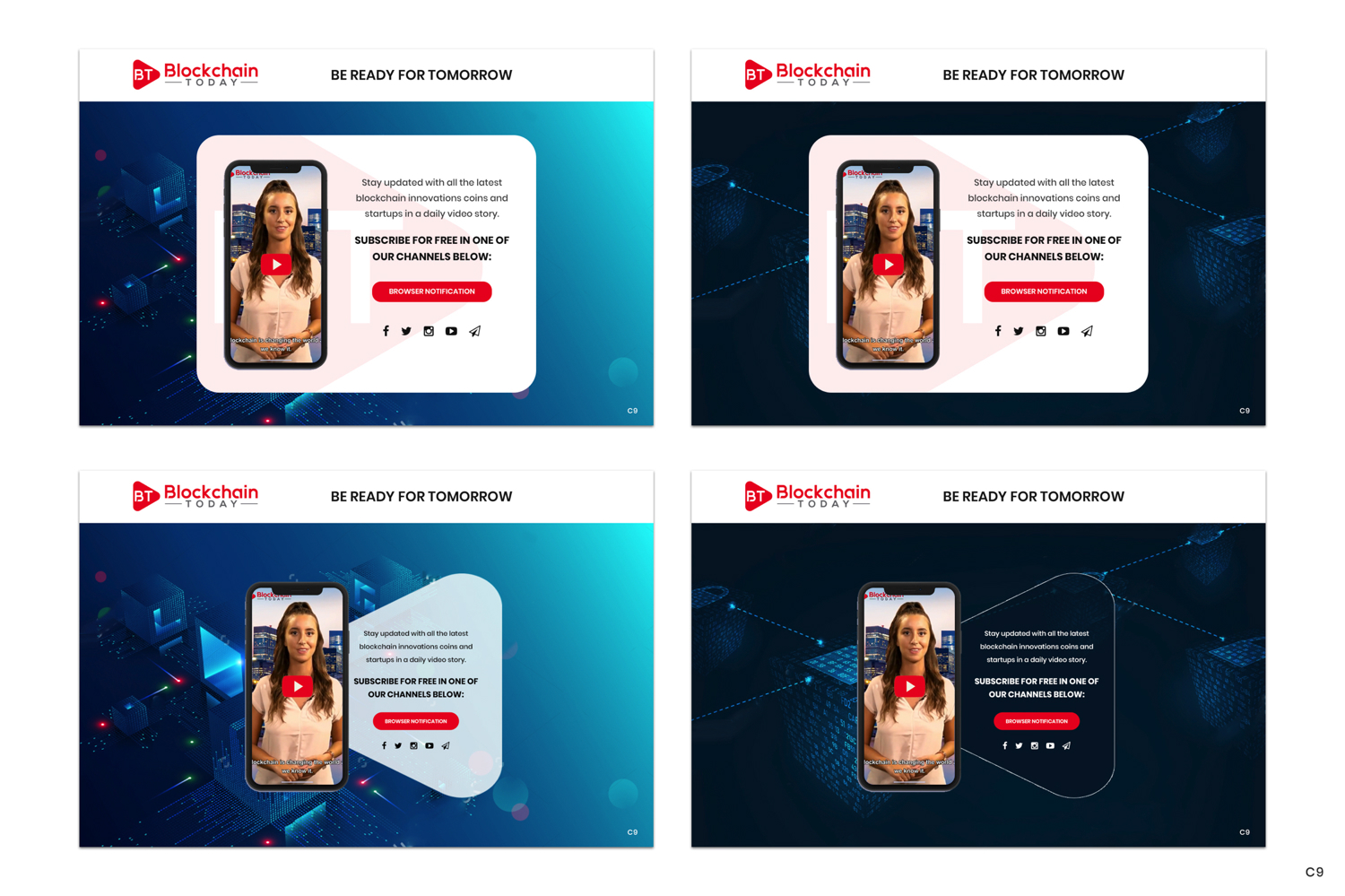 Web Design by pb for Blockchain Today Content services LTD | Design #20273134