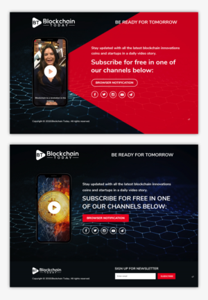 Web Design by pb for Blockchain Today Content services LTD | Design: #20273135