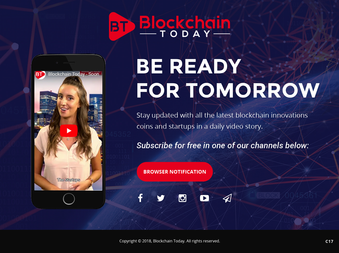 Web Design by pb for Blockchain Today Content services LTD | Design #20273143