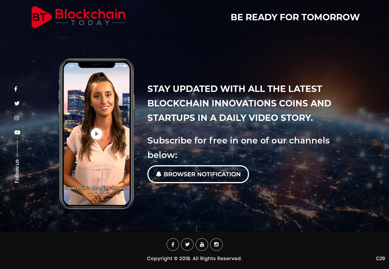Diseño Web por pb para Blockchain Today Content services LTD | Diseño #20273152