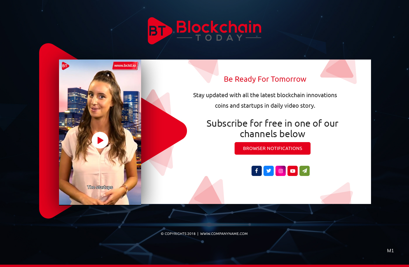 Web Design by pb for Blockchain Today Content services LTD | Design #20273159