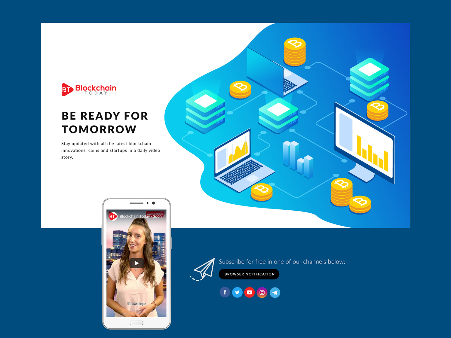 Web Design by subhalaxmi  khamari for Blockchain Today Content services LTD | Design #20267206