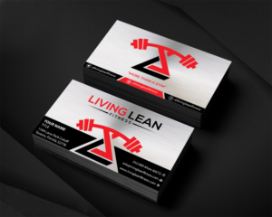Living Lean Fitness Facility Business Cards | Visitenkarten-Design von Infinitive Technology