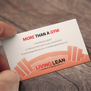 Living Lean Fitness Facility Business Cards | Visitenkarten-Design von Creative Jiniya