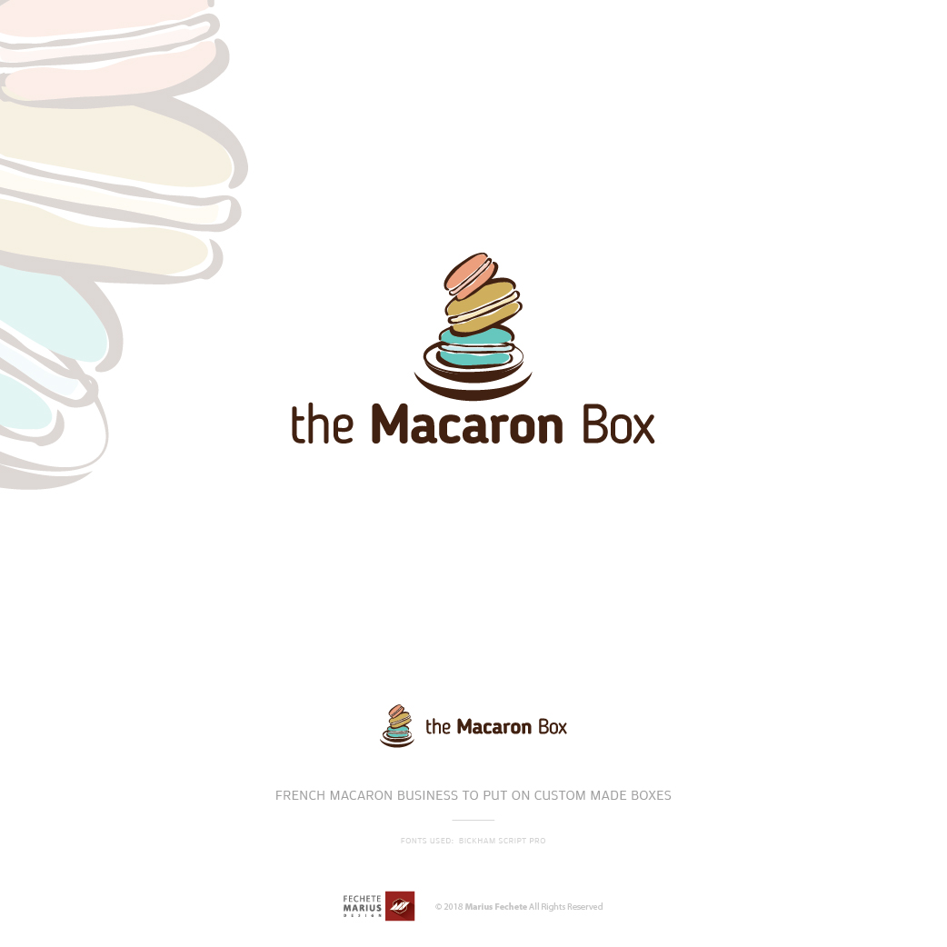 Logo Design by Marius Fechete for The Macaron Box | Design #20270950