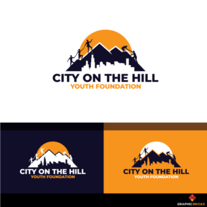 I want the concept to be if possible ; One side of the hill people are phiscally helping each other up the hill;The other side i want people PULLING  each OTHER to the top of the hill / i want the Chicago skyline inculded as well | Design de Logo par Graphic Bricks