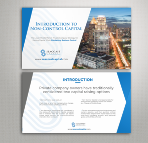 Design de PowerPoint par ecorokerz pour Seacoast Capital | Design : #20271419