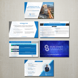 Design de PowerPoint par ecorokerz pour Seacoast Capital | Design : #20279158