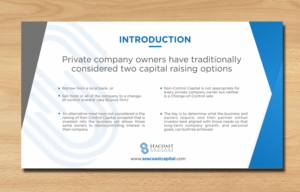 Design de PowerPoint par ecorokerz pour Seacoast Capital | Design : #20281151