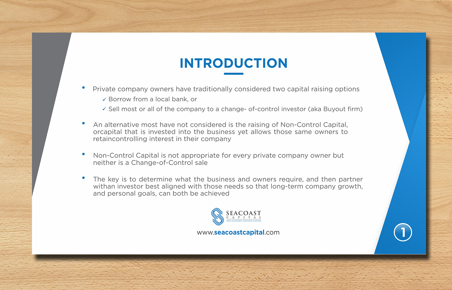 PowerPoint Design by ecorokerz for Seacoast Capital | Design #20313334