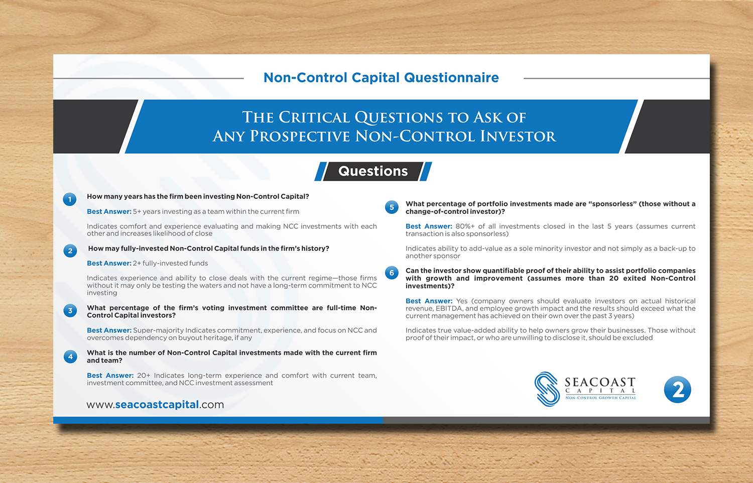 Diseño de PowerPoint por ecorokerz para Seacoast Capital | Diseño #20313335